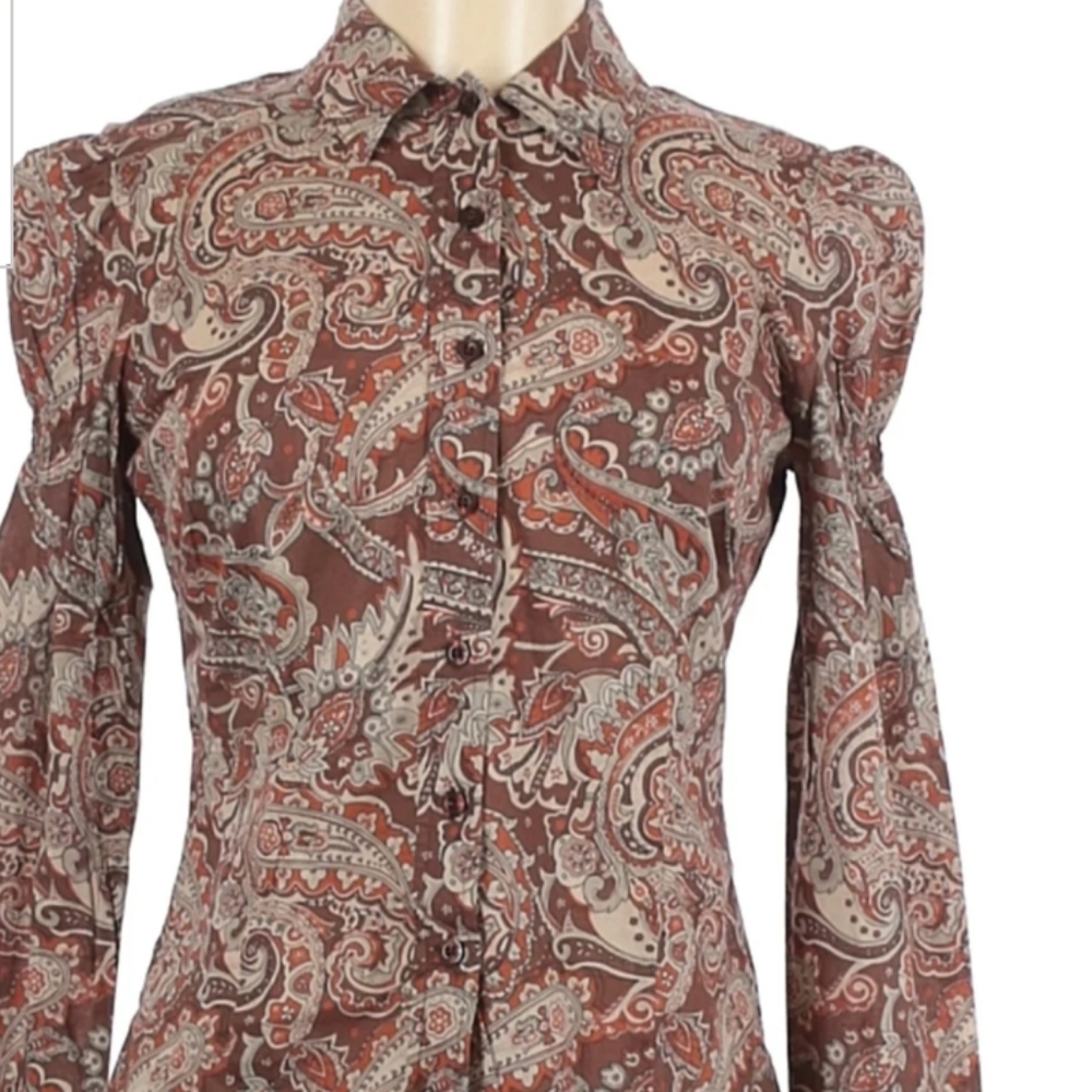 DKNY Jeans paisley print button-down shirt